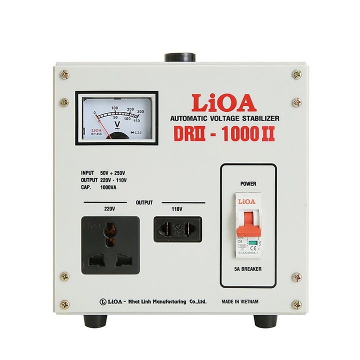 Ổn áp 1 pha Lioa 1KVA DRII 1000II
