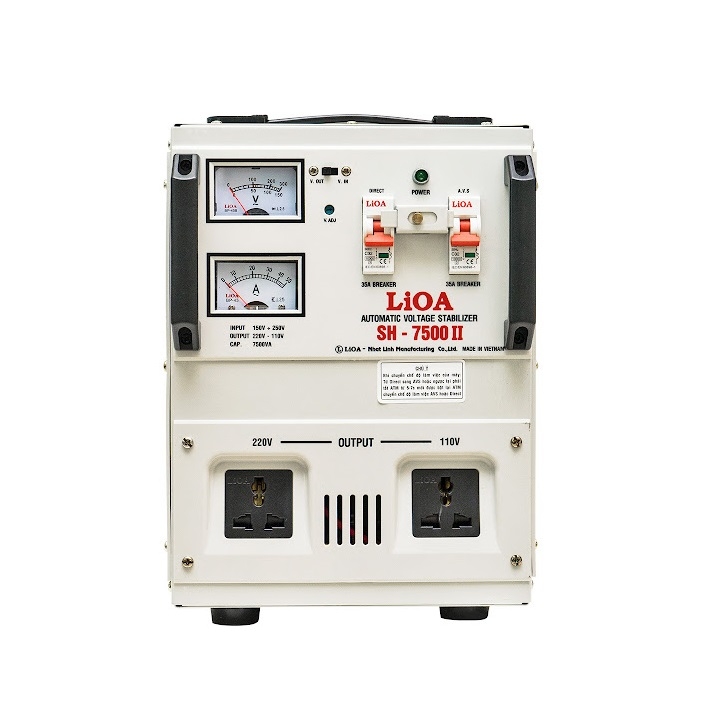 Ổn áp 1 pha Lioa 7.5KVA SH 7500II