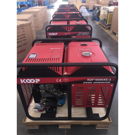 Máy phát điện chạy dầu KOOP 12KW KDF16000XE 3 pha