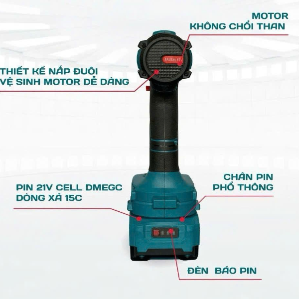 Máy siết vít dùng pin 21v NAKAWA NK-VM21/260PRO
