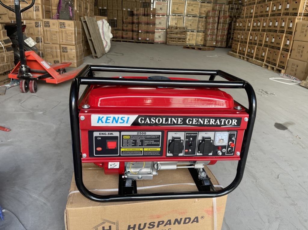 Máy phát điện chạy xăng KENSI 5KW 6500E đề