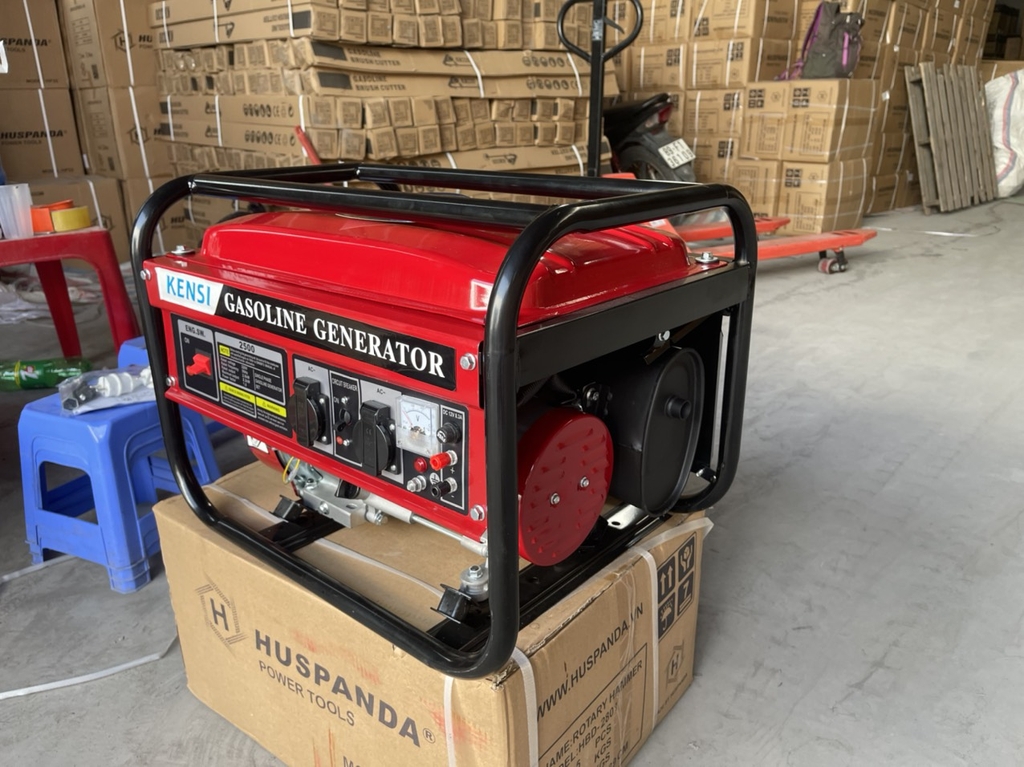 Máy phát điện chạy xăng KENSI 5KW 6500E đề