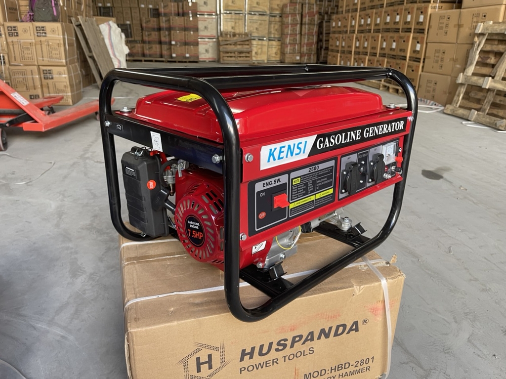 Máy phát điện chạy xăng KENSI 5KW 6500E đề