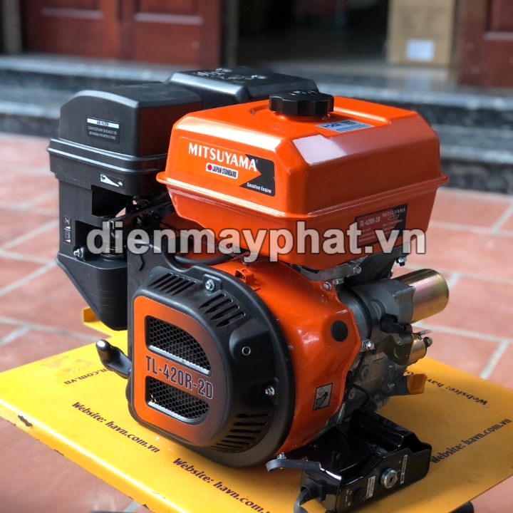 Máy Nổ – Động Cơ Xăng Mitsuyama 16HP Tua Chậm TL-420R-2D Đề