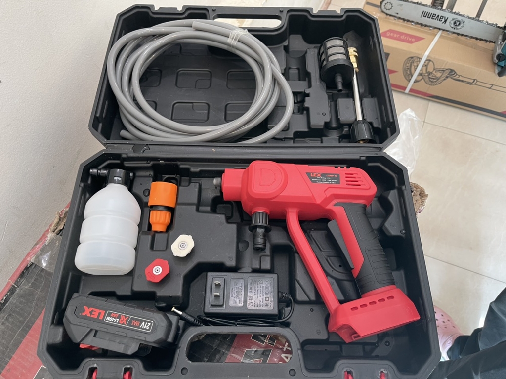 Máy Rửa Xe Pin Lex 21V