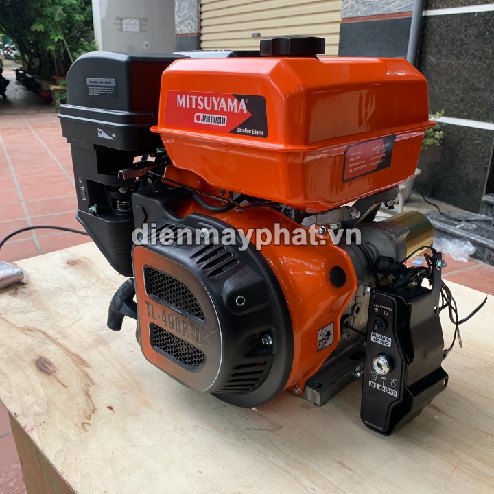 Máy nổ chạy xăng MITSUYAMA 20Hp TL-490R-D có đề