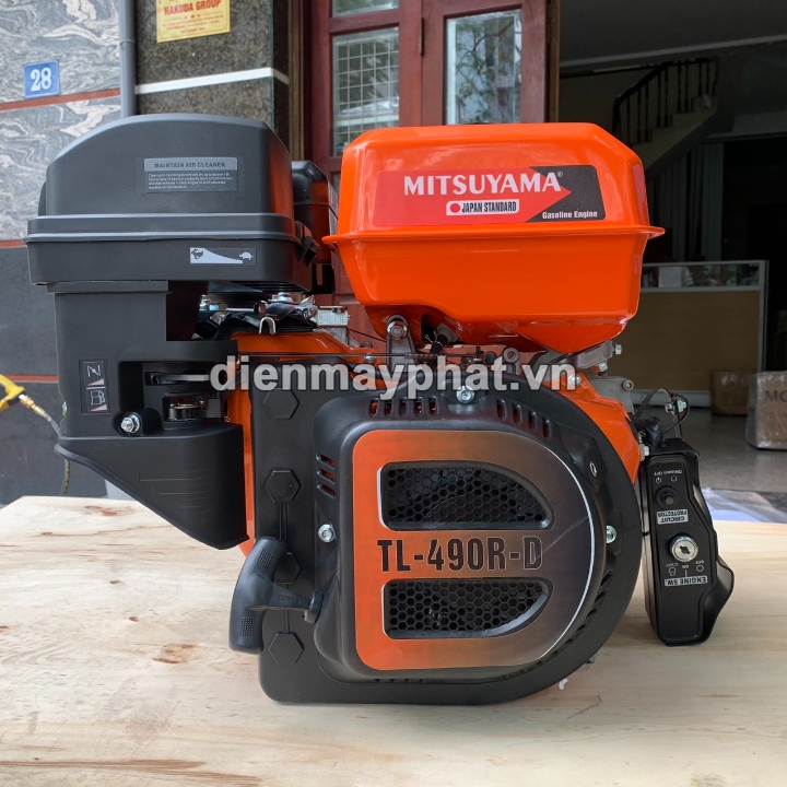 Máy nổ chạy xăng MITSUYAMA 20Hp TL-490R-D có đề