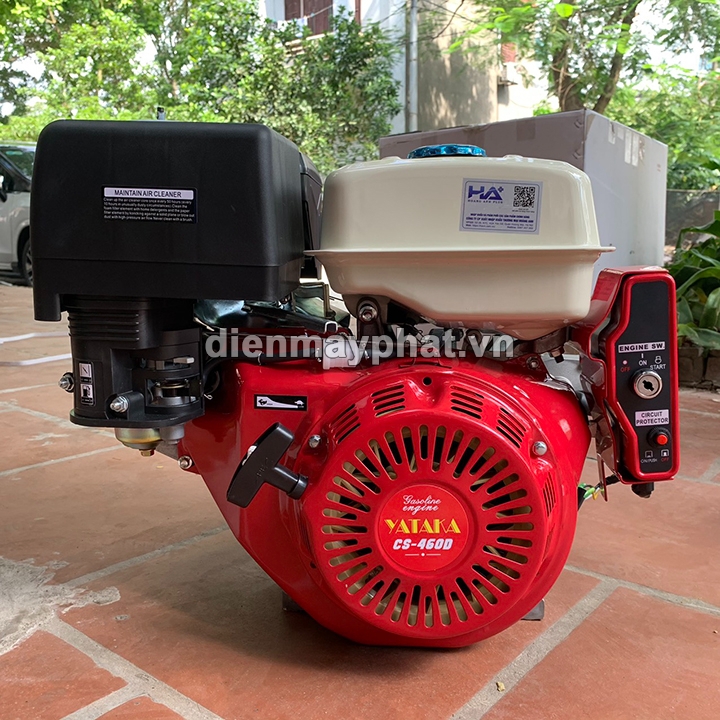 Máy nổ chạy xăng 18HP YATAKA CS-460D có đề