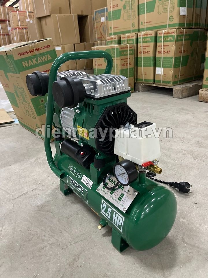 Máy Nén Khí Không Dầu Nakawa 2.5HP 12L NK 25-12