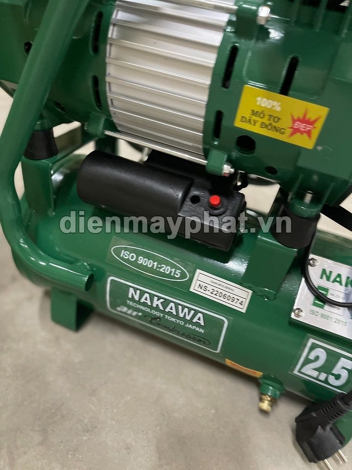 Máy Nén Khí Không Dầu Nakawa 2.5HP 12L NK 25-12