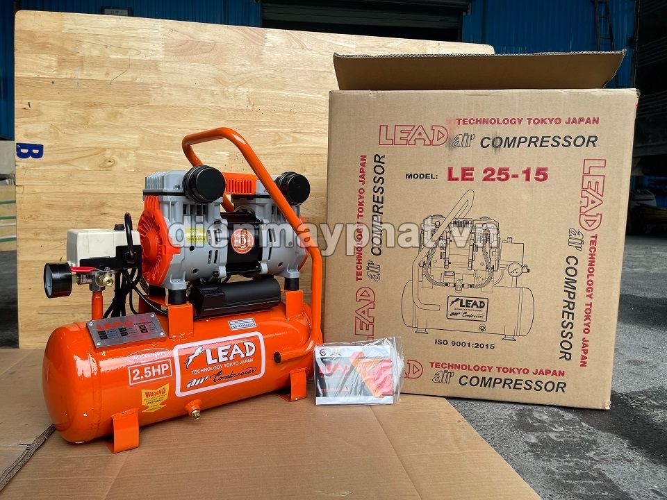 Máy Nén Khí Không Dầu Lead 2.5HP 15L LE 25-15