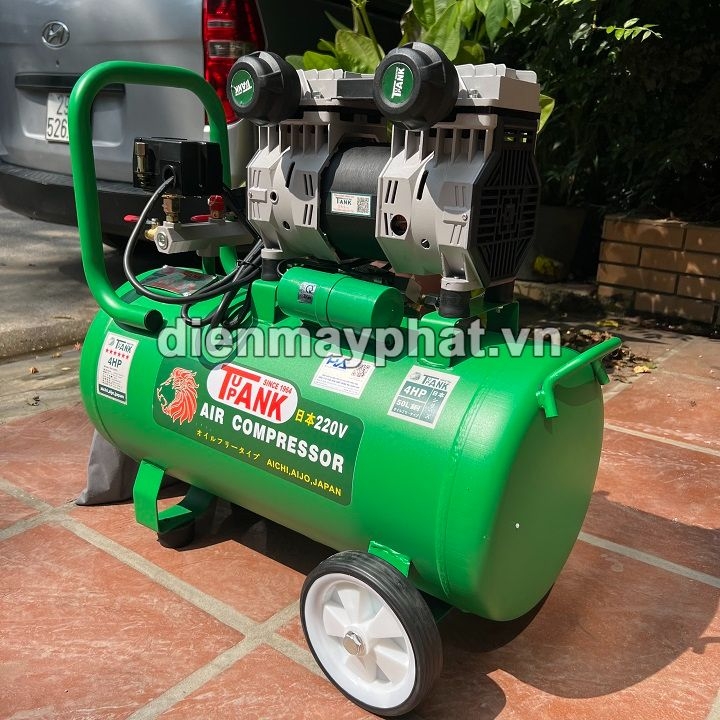 Máy Nén Khí Không Dầu Giảm Âm Tupank 4HP 50L TAK-50KD