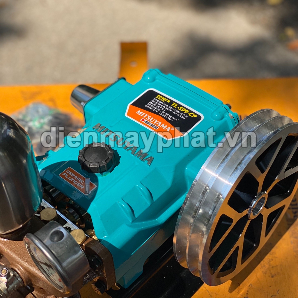 Đầu xịt áp lực Mitsuyama 3HP TL-599-CP piston sứ