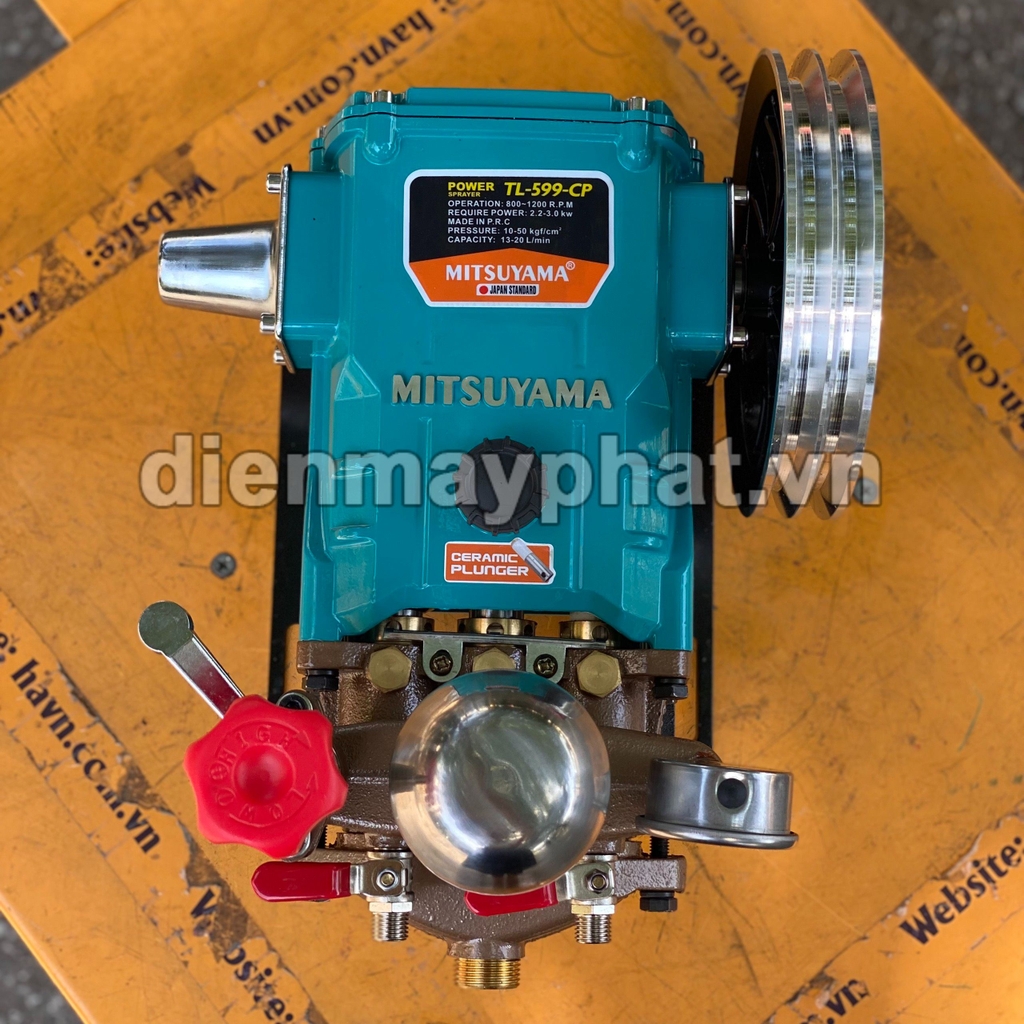 Đầu xịt áp lực Mitsuyama 3HP TL-599-CP piston sứ