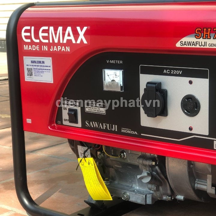 Máy phát điện chạy xăng ELEMAX 6.5KVA SH7600EX