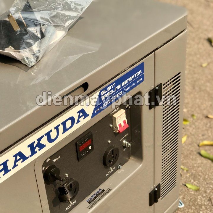 Máy Phát Điện Chạy Xăng Hakuda Siêu Cách Âm 6Kw HKD10000EG