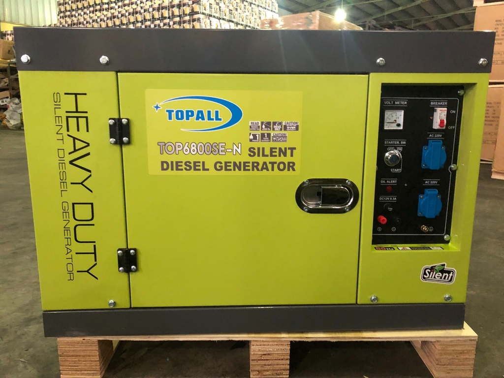 Máy Phát Điện Chạy Dầu TOPALL 5Kw TOP6800SE-N