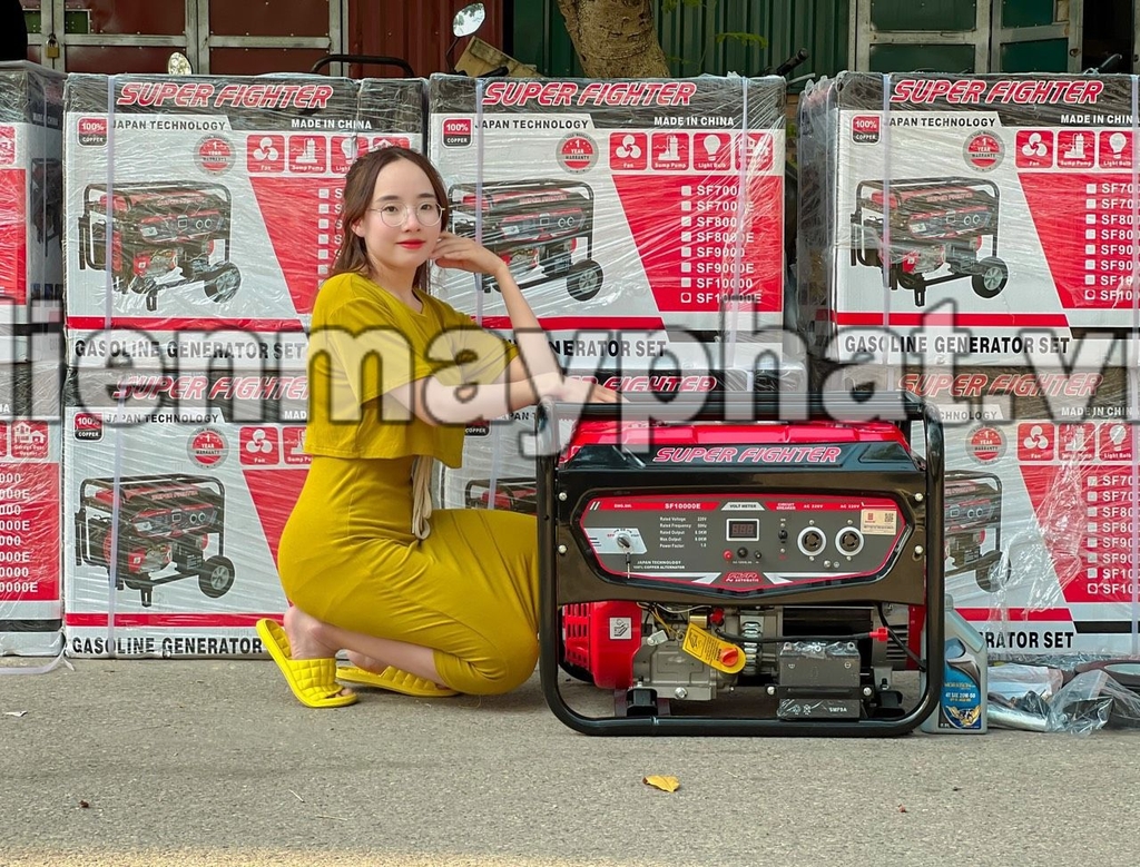 Máy phát điện chạy xăng 9KW SUPER FIGHTER SF10000E có đề
