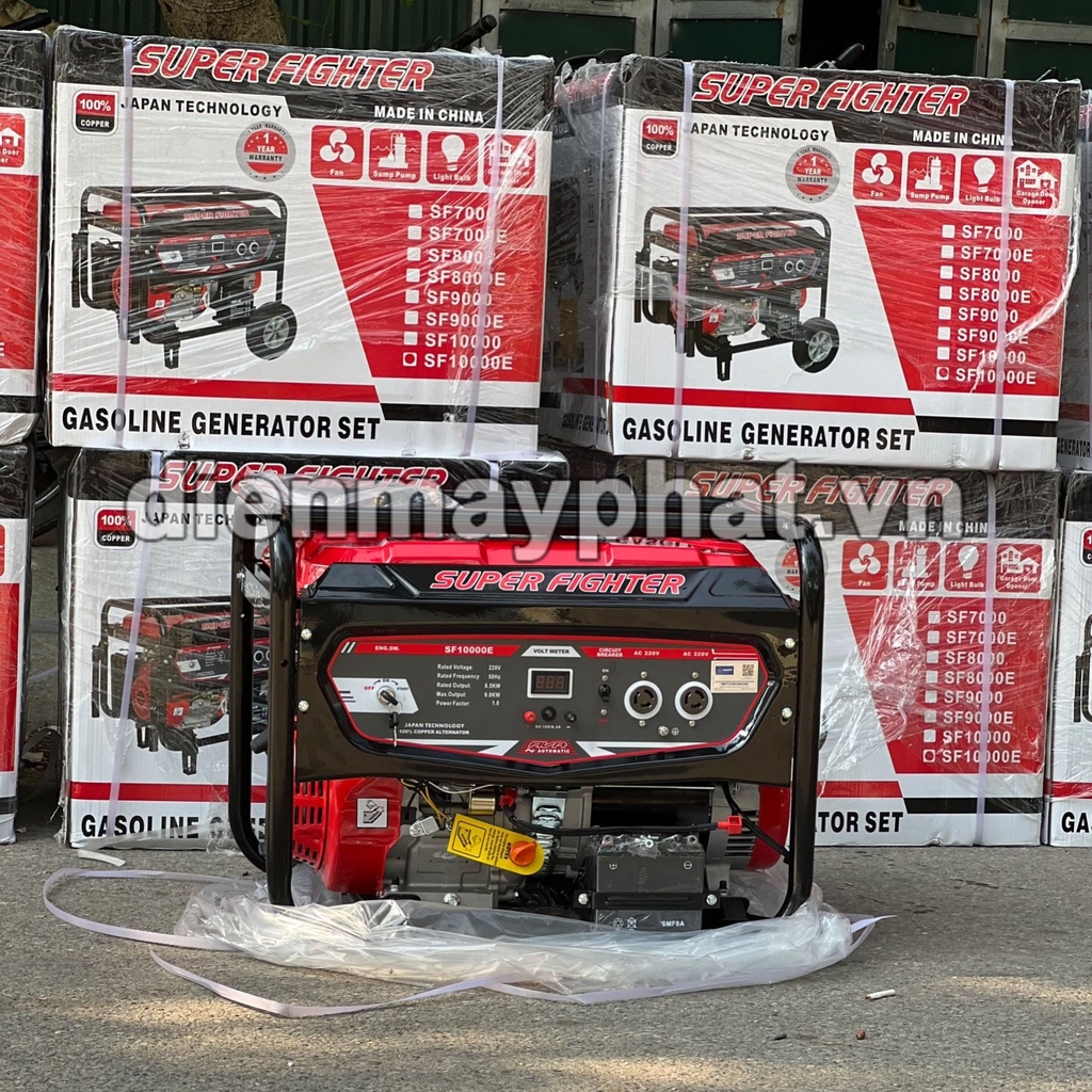 Máy phát điện chạy xăng 9KW SUPER FIGHTER SF10000E đề nổ