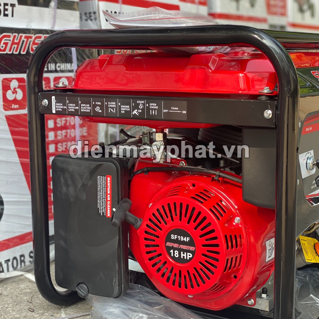 Máy phát điện chạy xăng 9KW SUPER FIGHTER SF10000E đề nổ