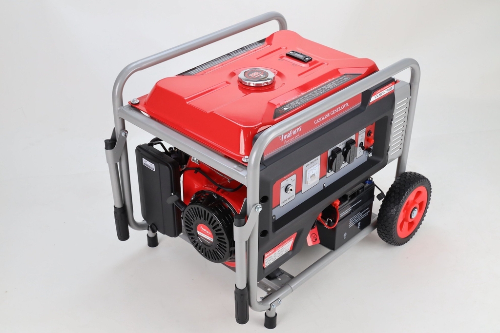 Máy phát điện chạy xăng VINAFARM 5KW VN-MPD-7500D đề
