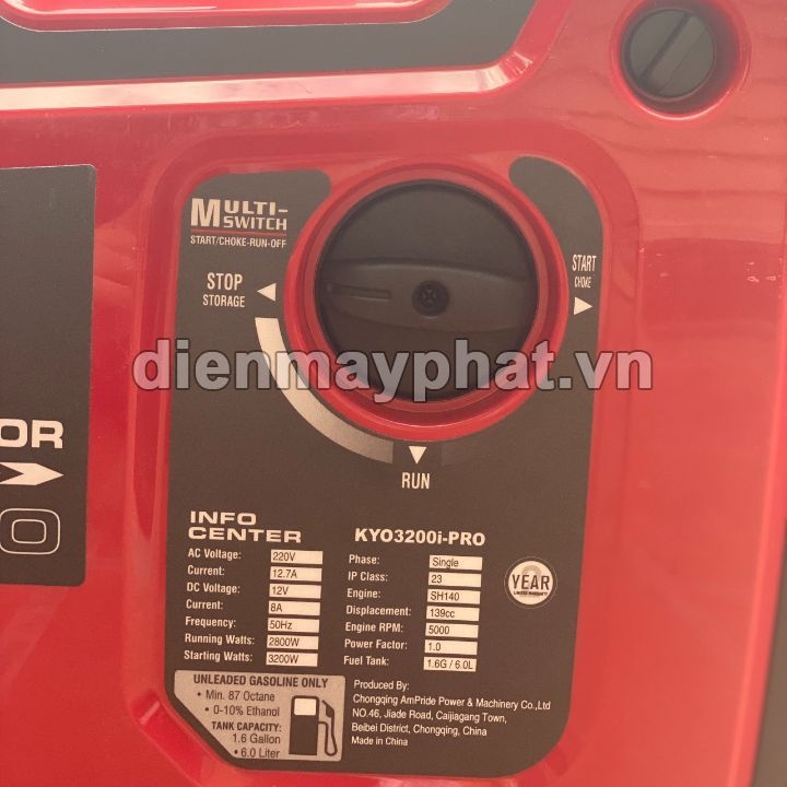 Máy Phát Điện Chạy Xăng Kyo Power 3Kw 3200i-Pro