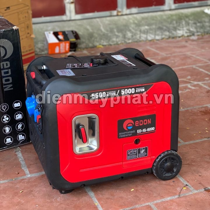 Máy phát điện chạy xăng EDON 5KW ED-IG-6000 siêu cách âm