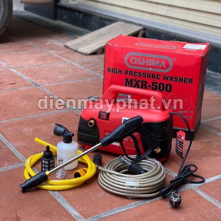Máy Rửa Xe Mini Gia Đình Oshima 2500W MXR-500