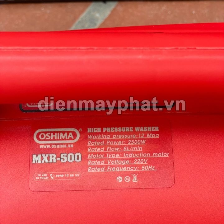 Máy Rửa Xe Mini Gia Đình Oshima 2500W MXR-500