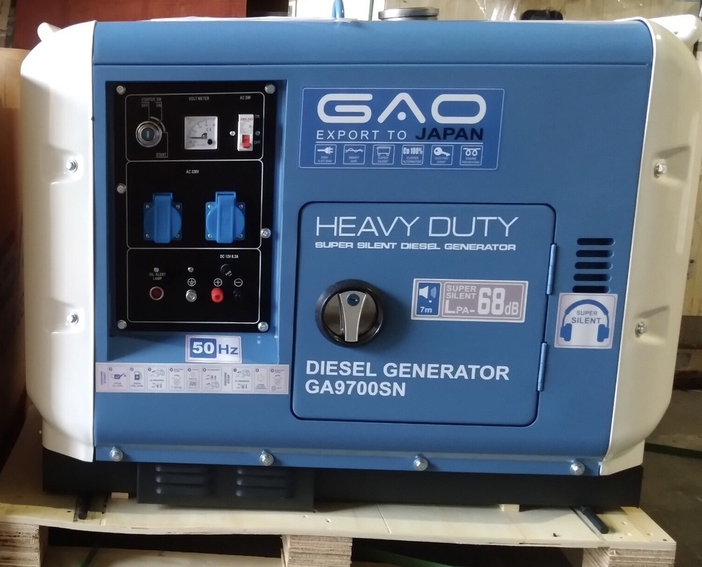 Máy phát điện chạy dầu 5KW GAO GA6700SN siêu cách âm