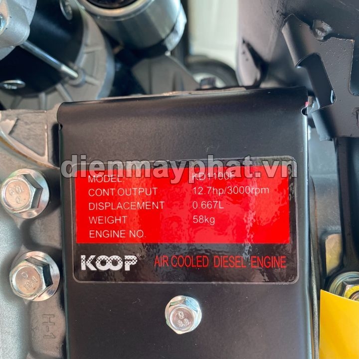 Máy nổ chạy dầu KOOP 14HP KD1100F có đề