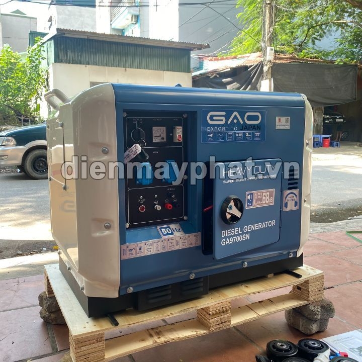 Máy Phát Điện Chạy Dầu 7Kw GAO GA9700SN Siêu Cách Âm