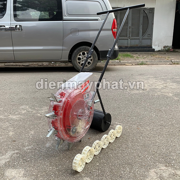 Máy gieo ngô, trồng lạc, gieo thóc lúa nương 12 mỏ Vinafarm VNGH-989