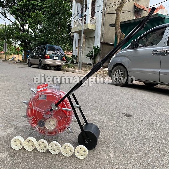Máy gieo ngô, trồng lạc, gieo thóc lúa nương 12 mỏ Vinafarm VNGH-989