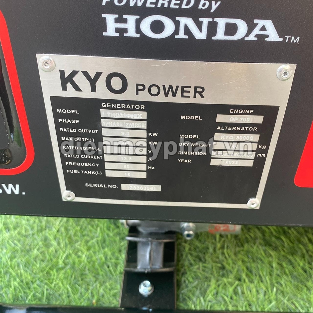 Máy Phát Điện Chạy Xăng Honda Kyo Power 3Kw THG3900EX