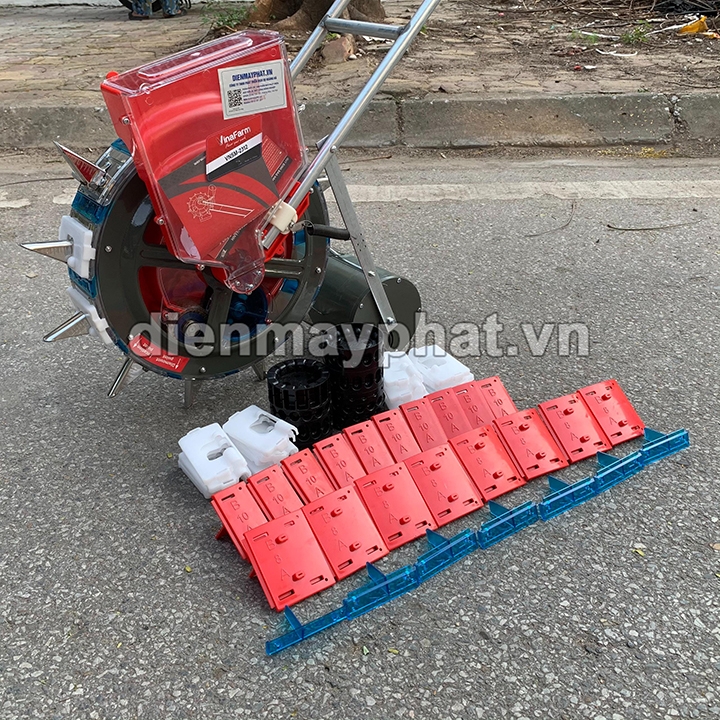 Máy gieo ngô, trồng lạc, tỉa bắp, gieo thóc lúa nương 12 mỏ Vinafarm VNSM-2312