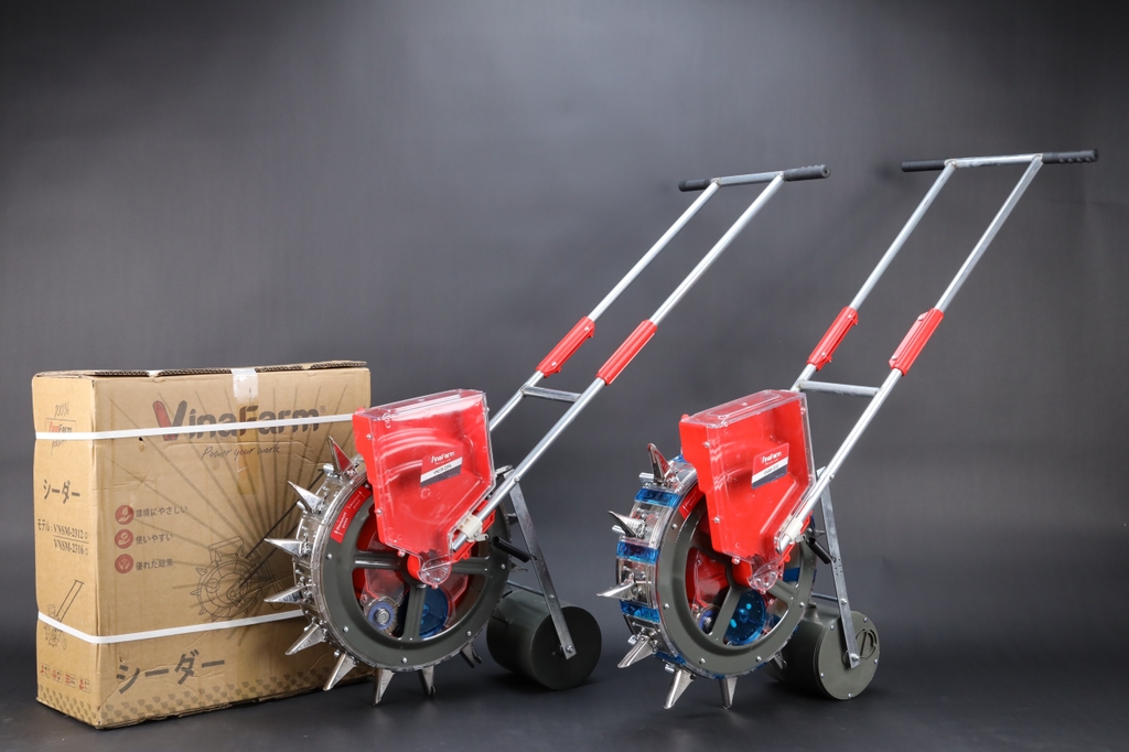 Máy gieo ngô, trồng lạc, tỉa bắp, gieo thóc lúa nương 16 mỏ Vinafarm VNSM-2316