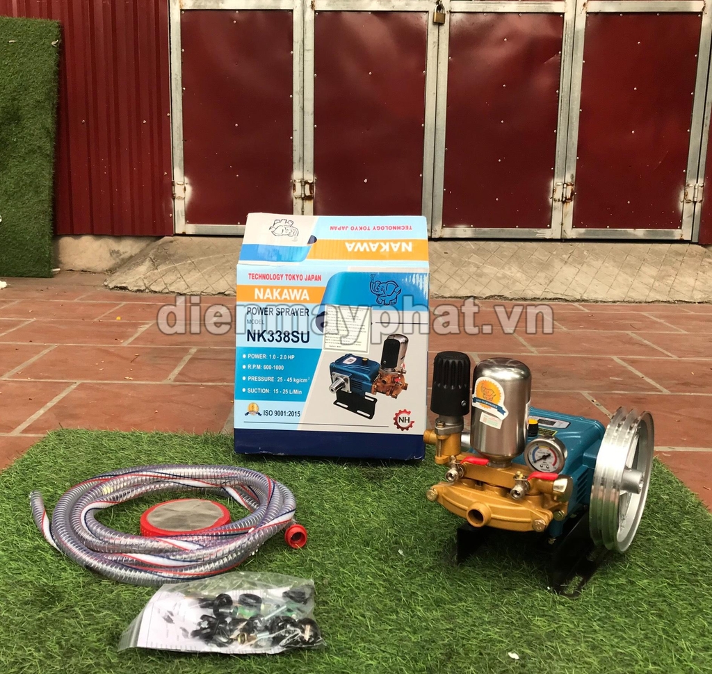 Đầu Xịt Áp Lực Nakawa 1HP NK-338SU Piston Sứ