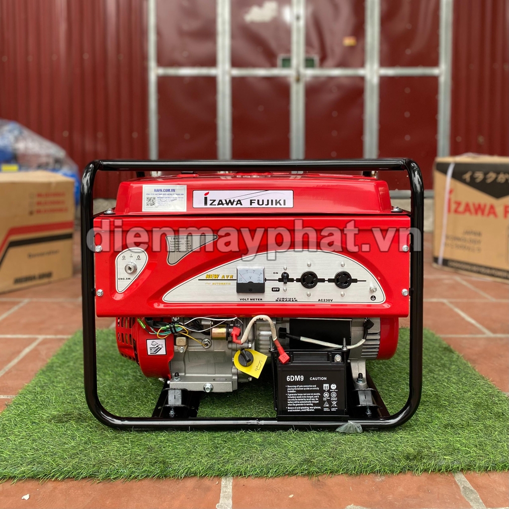 Máy phát điện chạy xăng IZAWA FUJIKI 5KW TM6500E đề