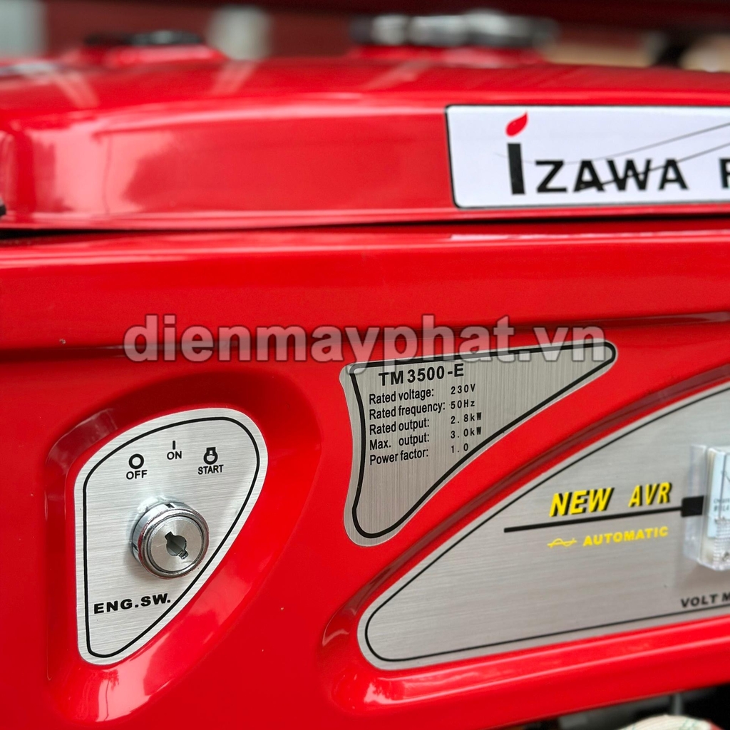 Máy Phát Điện Chạy Xăng Izawa Fujiki 3Kw TM3500E Đề