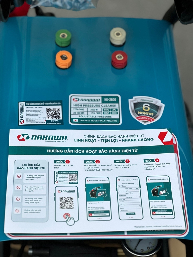 Máy phun áp lực cao NAKAWA NK-2600 2600W