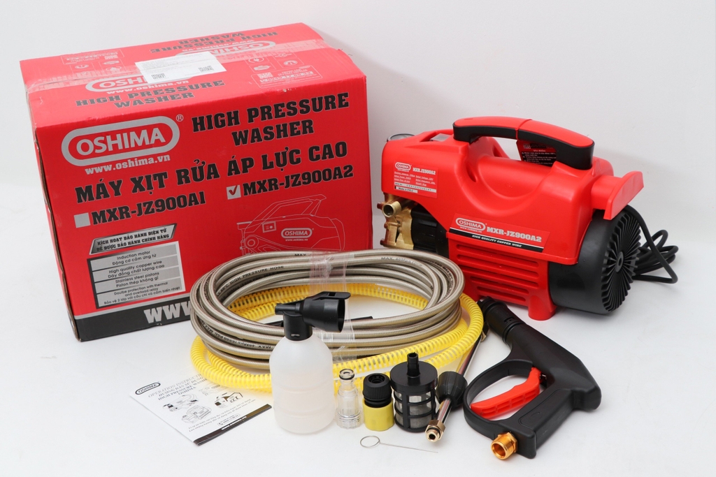 Máy Rửa Xe Mini Gia Đình Oshima 2500W MXR-JZ900A2