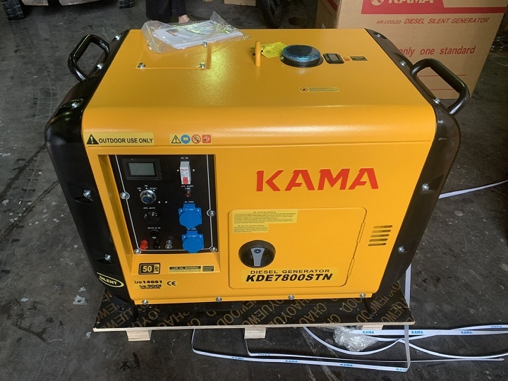 Máy phát điện chạy dầu 6KW KAMA KDE7800STN siêu cách âm
