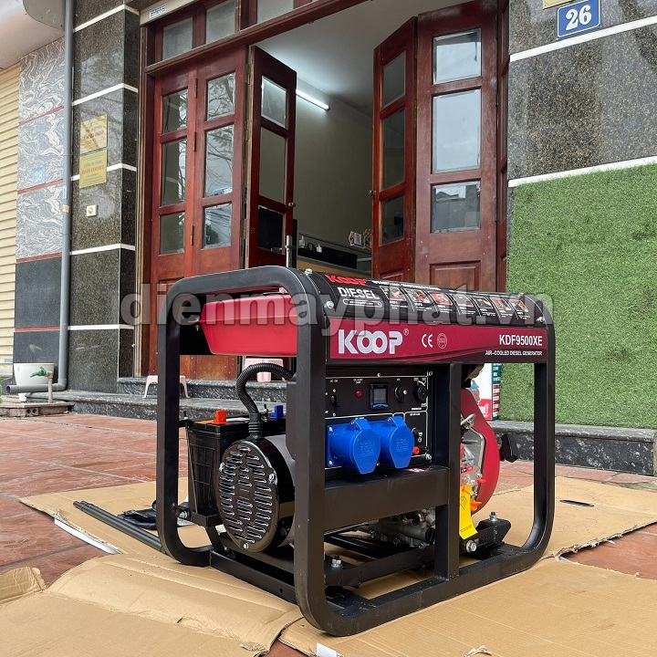 Máy phát điện chạy dầu KOOP 7KW KDF9500XE đề