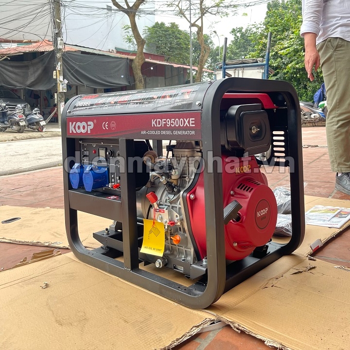 Máy phát điện chạy dầu KOOP 7KW KDF9500XE đề