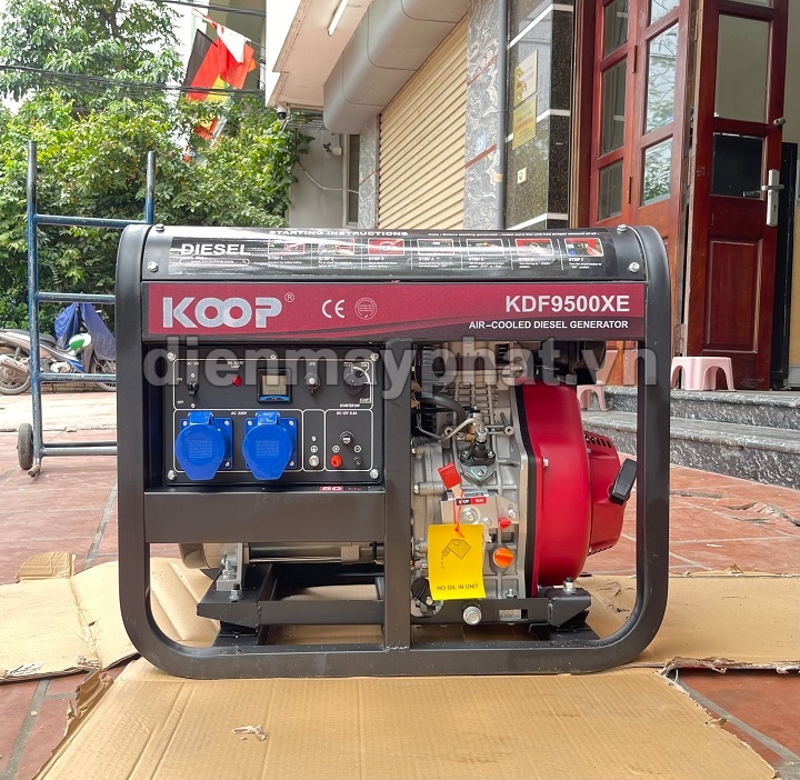 Máy phát điện chạy dầu KOOP 7KW KDF9500XE đề