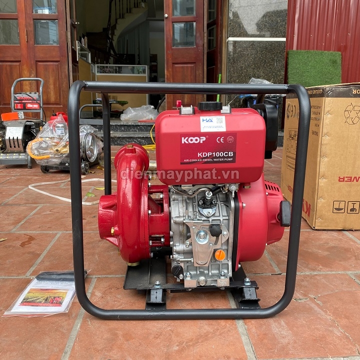 Máy Bơm Nước Cứu Hỏa Chạy Dầu Koop 6.6Kw KDP100CB