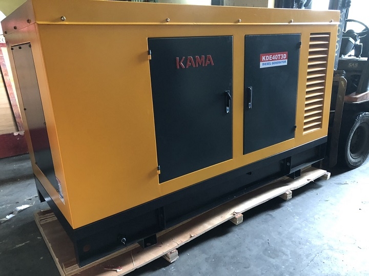 Máy phát điện chạy dầu KAMA 30KW KDE40T3D siêu cách âm