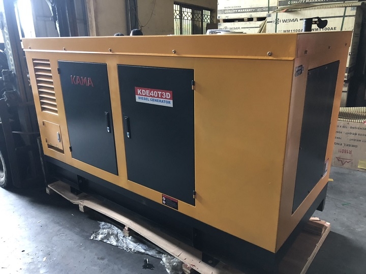 Máy phát điện chạy dầu KAMA 30KW KDE40T3D siêu cách âm