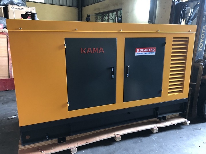 Máy phát điện chạy dầu KAMA 30KW KDE40T3D siêu cách âm